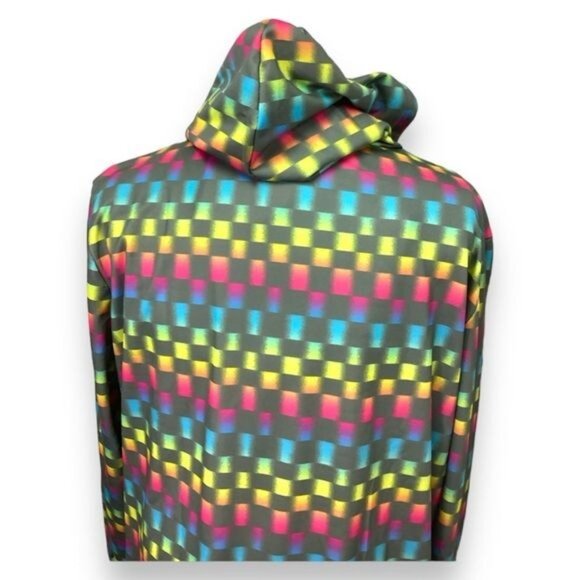Totally Pink Women’s Holo Check Pullover Hoodie, Gray, size XL - Picture 4 of 6